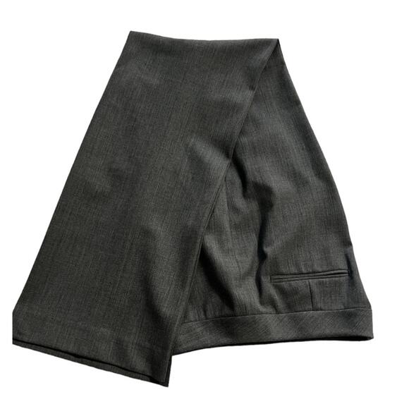 Lafayette 148 NY Gray Wool Straight Leg Dress Pants - 10 - Picture 7 of 7